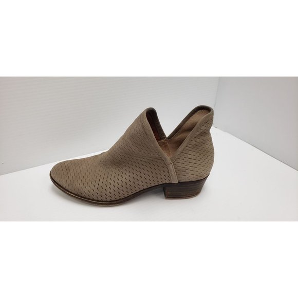 Lucky Brand Baley Suede Leather Ankle Bootie ~ Neutral Casual Boots ~ 7.5 - Picture 7 of 9